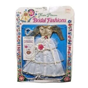 Vintage 1982 Creata Flower Princess Bridal Fashions Doll Outfit NIP Barbie